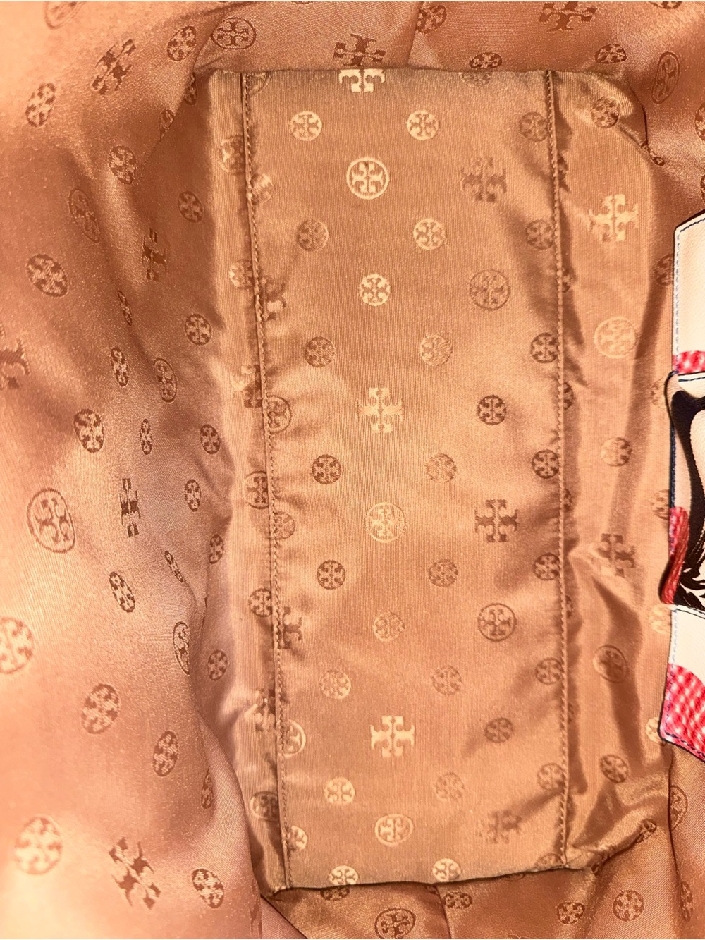Tory Burch Kerrington Striped Pink Pineapple Tote 2015 - like new condition - Picture 12 of 15
